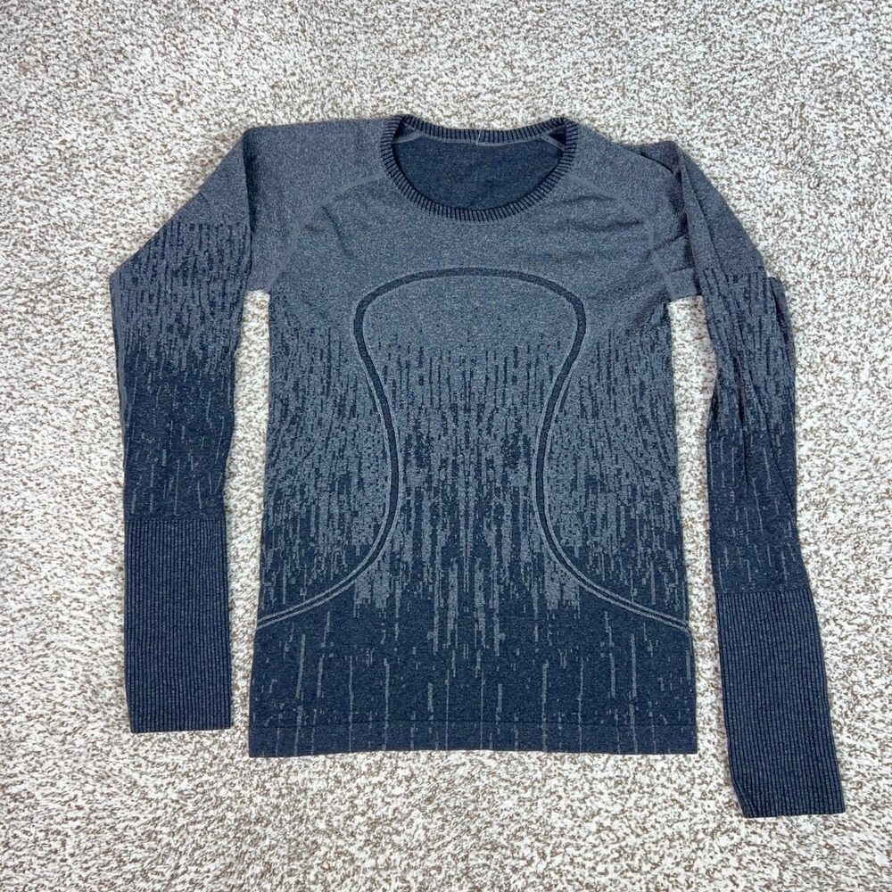 Lululemon Shirt Womens Small Blue Run Swifty Tech Long Sleeve Workout Top Gym